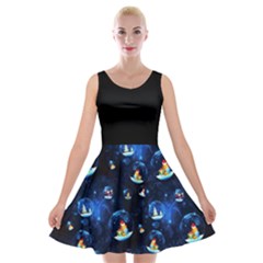 Glass Ball Velvet Skater Dress by CoolDesigns