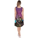 Brachiosaurus Dark Violet Dinosaur Knee Length Skater Dress With Pockets View4