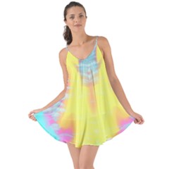Yellow Light Tie Dye Love The Sun Cover Up by CoolDesigns