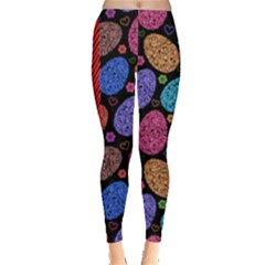 Colorful Aztec Pattern Easter Leggings  by CoolDesigns