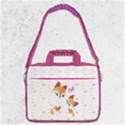 Light Yellow & Magenta Cute Fox Print 13  Shoulder Laptop Bag  View1