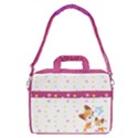 Light Yellow & Magenta Cute Fox Print 13  Shoulder Laptop Bag  View2