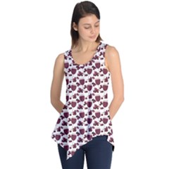 Purple Pattern With Wine Glasses Sleeveless Tunic by CoolDesigns