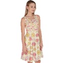 Colorful Kawaii Pattern with Cute Cakes Knee Length Skater Dress With Pockets View3