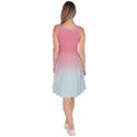 Baby Pink & Blue Gradient Tie Dye Knee Length Skater Dress With Pockets View4