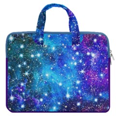 Constellation Dodger Blue Space Astronomy Galaxy Carrying Handbag Laptop 16  Double Pocket Laptop Bag  by CoolDesigns