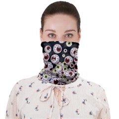 Black Eyeballs Seamless Face Mask Bandanas For Dust Outdoor by CoolDesigns