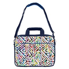 Blue Space Aztec Fashion 16  Shoulder Laptop Bag  by CoolDesigns