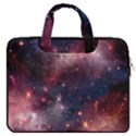Jupiter Space Dark Indigo & Red Fun Night Sky Stars Carrying Handbag Laptop 16  Double Pocket Laptop Bag  View1