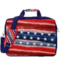 Painted USA America Flag Red & Blue 16  Shoulder Laptop Bag  View3