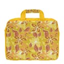 Yellow Flower Floral Pattern 13  Shoulder Laptop Bag  View4