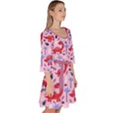 Dinosaur Plum Forest Velour Kimono Dress View3