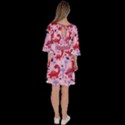 Dinosaur Plum Forest Velour Kimono Dress View4