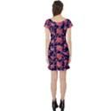Navy Arrows Pink Cute Pink Valentine Day Pattern Cute Hearts Short Sleeve Skater Dress View2