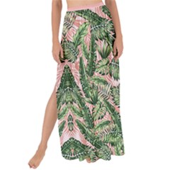 Summer Hawaii Palm Leaves Light Pink Maxi Chiffon Tie-up Sarong by CoolDesigns