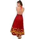 Gold Lucky Pig Red Coins Backless Maxi Beach Dress View2