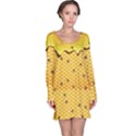 Bee Honeycombs Yellow Honey Insect Long Sleeve Nightdress View1