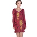 Vintage Dragon Red Chinese Luck Pattern Long Sleeve Nightdress View1