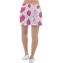 Seamless Strawberry Fruit Pattern Background Classic Tennis Skirt View2