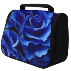 Blue Roses Flowers Plant Romance Blossom Bloom Nature Flora Petals Full Print Travel Pouch (big) by Bedest