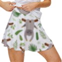 Seamless Pattern With Cute Sloths Women s Skort View3