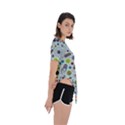 Seamless Pattern With Viruses Asymmetrical Short Sleeve Sports T-Shirt View3