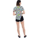 Seamless Pattern With Viruses Asymmetrical Short Sleeve Sports T-Shirt View4