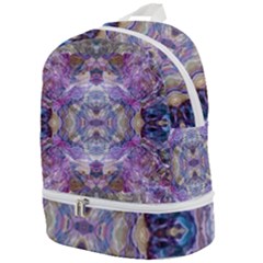Abstract Pebbles Iv Zip Bottom Backpack