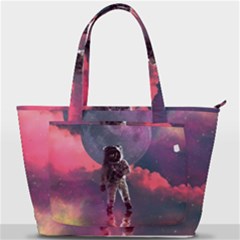 Aesthetic Astronautics Atmosphere Blue Clouds Cosmos Fantasy Galaxy Back Pocket Shoulder Bag 