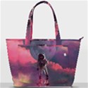 Aesthetic Astronautics Atmosphere Blue Clouds Cosmos Fantasy Galaxy Back Pocket Shoulder Bag  View1