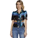 Aesthetic Psychedelic Drawings Art Acid Space Puffed Short Sleeve Button Up Jacket View1