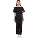Sky Black Star Night Space Edge Super Dark Universe Batwing Lightweight Chiffon Jumpsuit View1