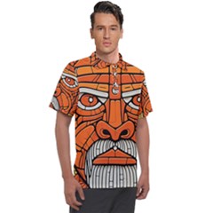 Face Skull Head Art Men s Polo T-shirt