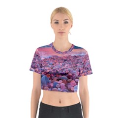 Sea Beach Water Sunset Ocean Cotton Crop Top