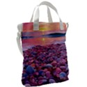 Sea Beach Water Sunset Ocean Canvas Messenger Bag View2