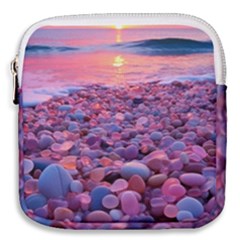 Sea Beach Water Sunset Ocean Mini Square Pouch