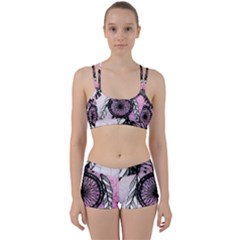 Dream Catcher Art Feathers Pink Perfect Fit Gym Set