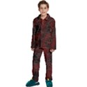 Mosaic Glass Glass Mosaic Colorful Kids  Long Sleeve Velvet Pajamas Set View1