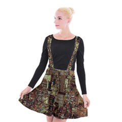 Photo New York City Skyscrapers Suspender Skater Skirt