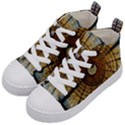 Barcelona Glass Window Stained Glass Kids  Mid-Top Canvas Sneakers View2