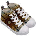 Barcelona Glass Window Stained Glass Kids  Mid-Top Canvas Sneakers View3