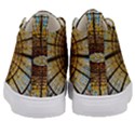 Barcelona Glass Window Stained Glass Kids  Mid-Top Canvas Sneakers View4