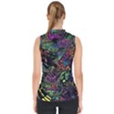 Psychodelic Absract Mock Neck Shell Top View2
