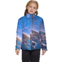 Earth Blue Galaxy Sky Space Kids  Puffer Bubble Jacket Coat View1