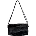 Black Sea Minimalist Dark Aesthetics Vaporwave Removable Strap Clutch Bag View2