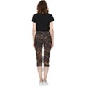 Cube Forma Glow 3d Volume Inside Out Lightweight Velour Capri Leggings  View2