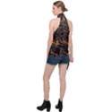 Cube Forma Glow 3d Volume Halter Asymmetric Satin Top View2