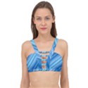 Ambience in Blue Cage Up Bikini Top View1