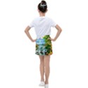 Paradise Forest Painting Bird Deer Waterfalls Kids  Tennis Skirt View2