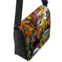 Garden Of Paradise Butterfly Swan Bird Painting Gazebo, Peacock Flower Flap Closure Messenger Bag (S) View2